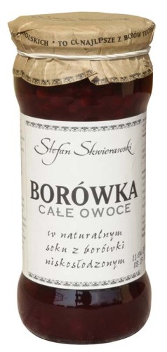 Stefan Skwierawski Borówka całe owoce w soku 360 g Stefan Skwierawski Borówka całe owoce w soku 360 g