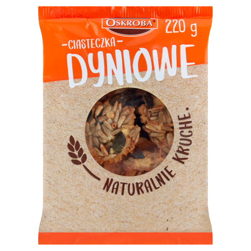 Oskroba Ciasteczka dyniowe 220 g Oskroba Ciasteczka dyniowe 220 g