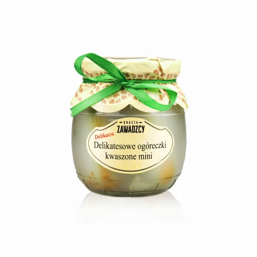 Bracia Zawadzcy Delikatesowe Ogórki kwaszone mini 280 g Bracia Zawadzcy Delikatesowe Ogórki kwaszone mini 280 g