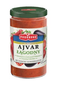 Podravka Ajvar łagodny Pasta warzywna papryka & bakłażan 195 g