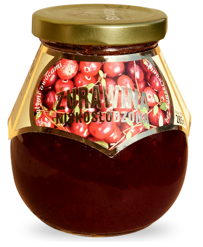 Bruspol Żurawina niskosłodzona 285 g Bruspol Żurawina niskosłodzona 285 g