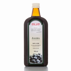 Polska Róża Jagoda sok 100% 500 ml