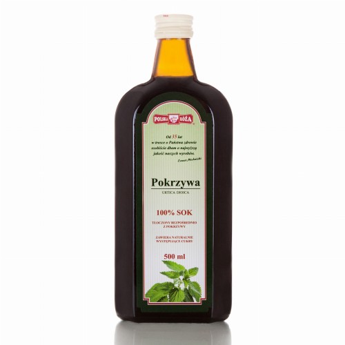 Polska Róża Pokrzywa sok 100% 500 ml Polska Róża Pokrzywa sok 100% 500 ml