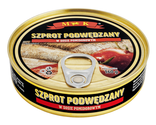 MK Szprot Winter wędzony w sosie pomidorowym 160 g MK Szprot Winter wędzony w sosie pomidorowym 160 g