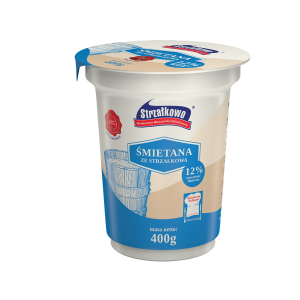 Strzałkowo Śmietana ukwaszona 12% 400 g