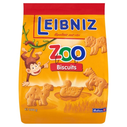 Leibniz ZOO Herbatniki o smaku maślanym 100 g Leibniz ZOO Herbatniki o smaku maślanym 100 g