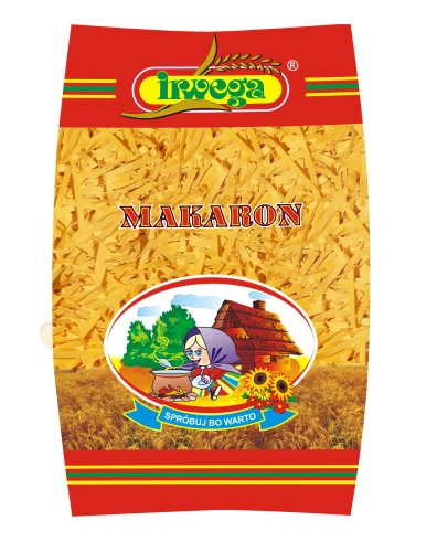 Irwega Makaron domowy Krajanka 3mm 1 kg Irwega Makaron domowy Krajanka 3mm  1 kg