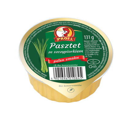 Profi Pasztet drobiowy ze szczypiorkiem 131 g Profi Pasztet drobiowy ze szczypiorkiem 131 g