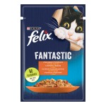 Felix Fantastic Karma dla kotów z kurczakiem i pomidorami w galaretce 85 g