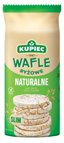 Kupiec Slim Wafle ryżowe naturalne 90 g (18 sztuk)
