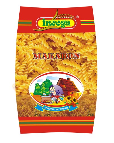 Irwega Makaron Świder Gruby 500 g Irwega Makaron Świder Gruby 500 g