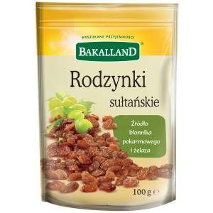 Bakalland Rodzynki sułtańskie 100 g