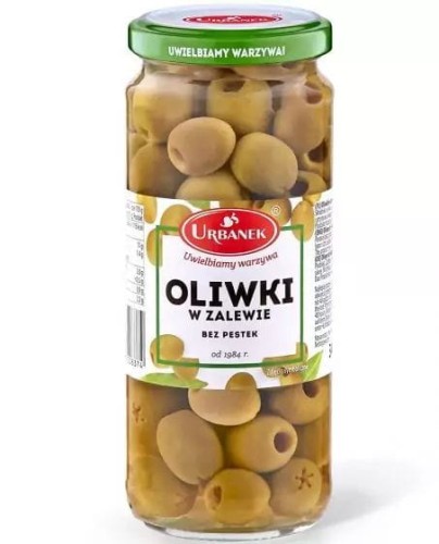Urbanek Oliwki zielone drylowane 340 g Urbanek Oliwki zielone drylowane 340 g