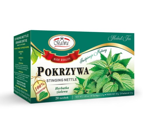 Malwa Herbatka ziołowa Pokrzywa 20x1,5 g Malwa Herbatka ziołowa Pokrzywa 20x1,5g