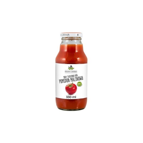 Dolina Czerska Sok 100% tłoczony pomidor malinowy 330 ml Dolina Czerska Sok 100% tłoczony pomidor malinowy 330 ml