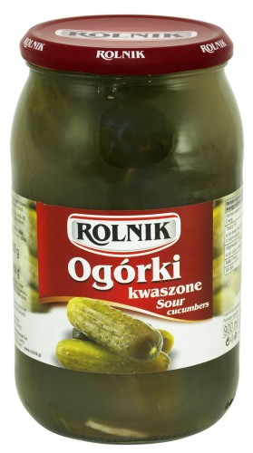 Rolnik Ogórki kwaszone 900 ml Rolnik Ogórki kwaszone 900 ml