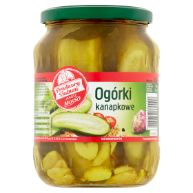 Przetwory Babuni Ogórki kanapkowe 680 g Przetwory Babuni Ogórki kanapkowe 680 g