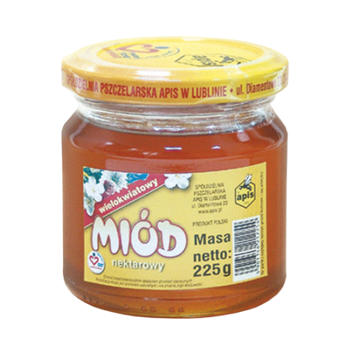 Apis Miód pszczeli wielokwiatowy 225 g Apis Miód pszczeli wielokwiatowy 225 g