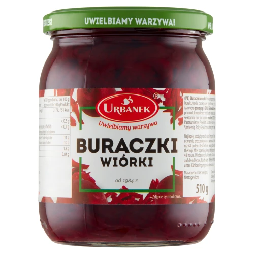 Urbanek Buraczki Wiórki 510 g Urbanek Buraczki Wiórki 510 g
