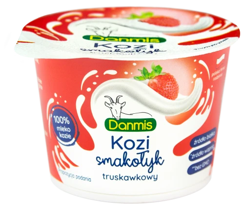 Danmis Serek kozi smakołyk truskawkowy 100 g Danmis Serek kozi smakołyk truskawkowy 100 g