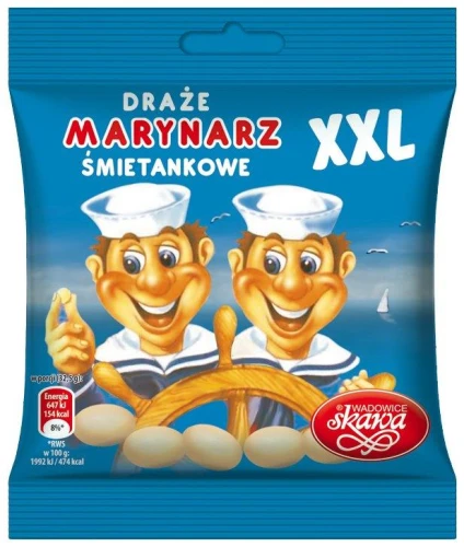 Skawa Draże XXL Śmietankowe 130 g Skawa Draże XXL Śmietankowe 130 g