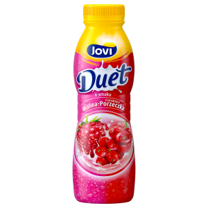 Jovi Duet Napój jogurtowy o smaku malina-czerwona porzeczka 350 g