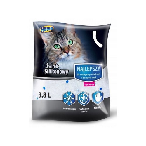 Hilton Żwirek dla kota silikonowy 3,8 l Hilton Żwirek dla kota silikonowy 3,8 L
