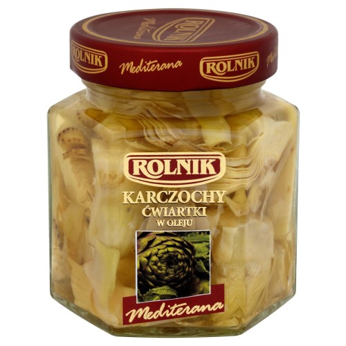 Rolnik Karczochy ćwiartki w oleju 290 g Rolnik Karczochy ćwiartki w oleju 290 g
