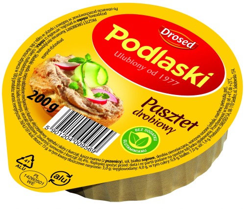 Drosed Podlaski Pasztet drobiowy 200 g Drosed Podlaski Pasztet drobiowy 200 g