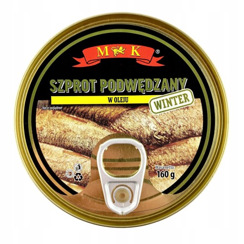 MK Szprot Winter wędzony w oleju 160 g MK Szprot Winter wędzony w oleju 160 g