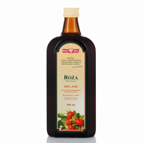 Polska Róża Róża sok 100% 500 ml Polska Róża Róża sok 100% 500 ml