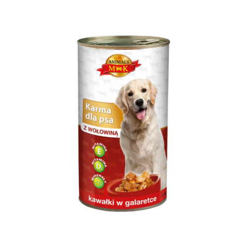 MK Animals Karma dla psa Wołowina puszka 1,24 kg MK Animals Karma dla psa Wołowina puszka 1240 g
