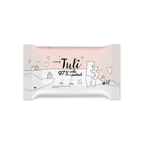 Chusteczki nawilżane dla dzieci 60 szt 97% woda&pantenol Chusteczki nawilżane dla dzieci 60 szt 97% woda&amp;pantenol