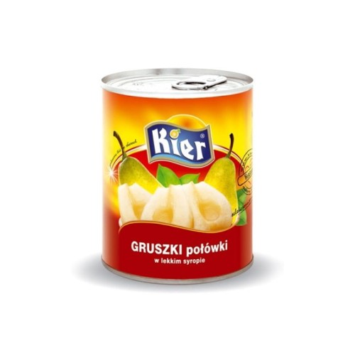 Kier Gruszka połówki w lekkim syropie 480 g Kier Gruszka połówki w lekkim syropie 480 g