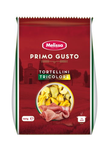 Melissa Primo Gusto Tortellini trzykolorowe z szynką 250 g