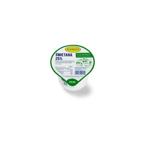 Ziembiński Śmietana 25% 250 g Ziembiński Śmietana 25% 250 g