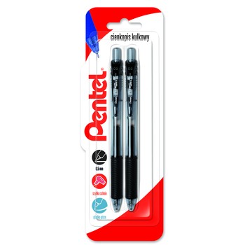 Pentel Cienkopis kulkowy EnerGel 0,5 mm BLN105 - czarny x 2 682790_0_1746748015709.jpg