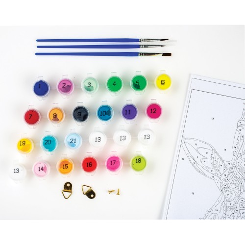 Płótno malarskie ze szkicem do malowania po numerkach Centrum 40x50 cm Nocny Spacer