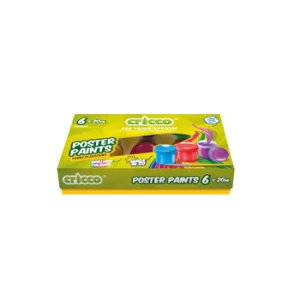 Farby plakatowe Cricco 6 kolorów 120 ml