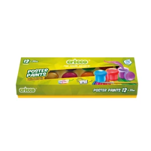 Farby plakatowe Cricco 20 ml 12 kolorów
