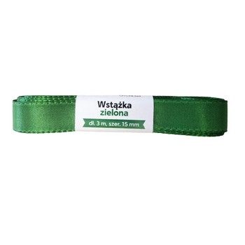 Wstążka zielona szer. 15mm długość 3m 844879_0_1746752392357.jpg
