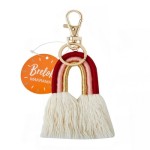 Brelok tęcza - makrama