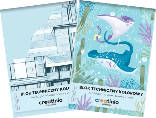 Blok techniczny creatinio a4 10k kartek, kolorowy