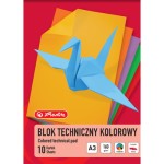 Blok techniczny Herlitz A3 10 kolorowych kartek