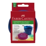 Pojemnik na wodę click&go czerwony/niebieski Faber-Castell