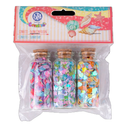 Confetti Astra 3x10 g buteleczki szklane - Słoneczny dzień Confetti Astra 3x10g buteleczki szklane - Słoneczny dzień