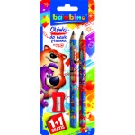 Bambino ołówek do nauki pisania 2 szt. + temperówka