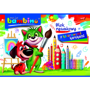 Bambino blok rysunkowy A4, 16 kolorowych kartek 968055_0_1746756677626.jpg