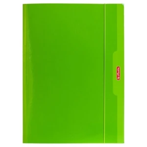 Herlitz teczka rysunkowa A4 z gumką zielona color blocking