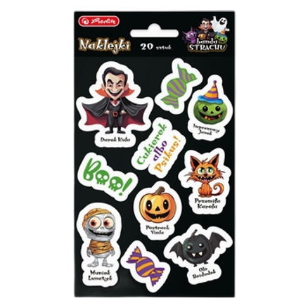 Herlitz Naklejki (2) ozdobne Halloween 20szt Herlitz Naklejki (2) ozdobne Halloween 20szt
